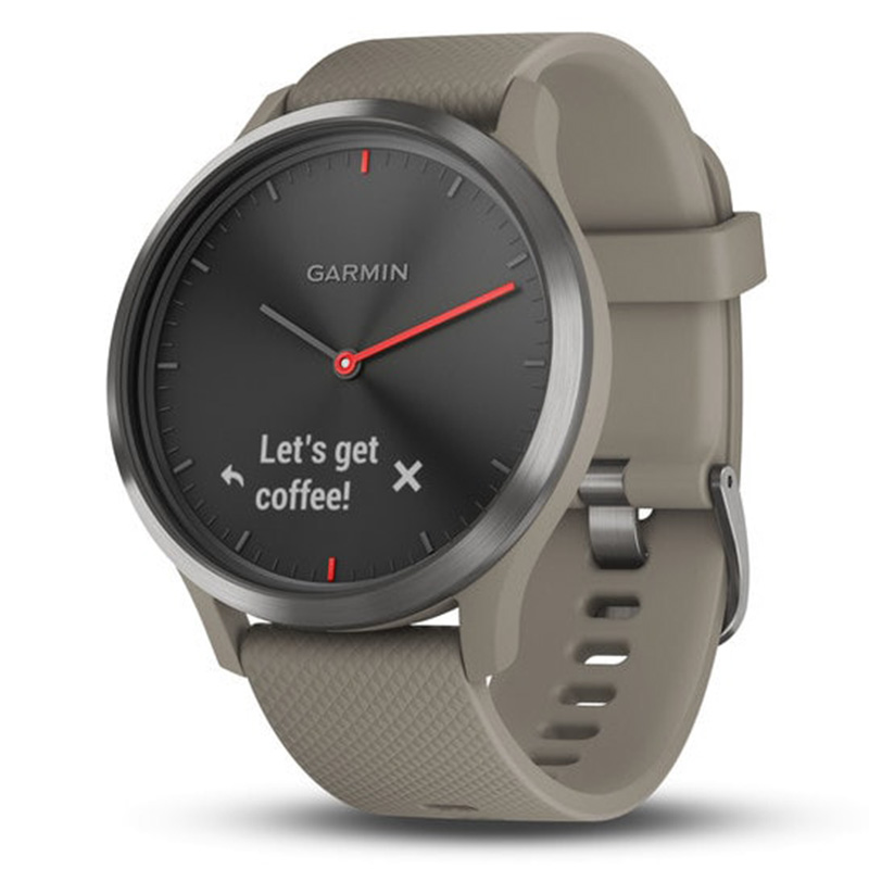 Garmin Vivomove HR Sport Black with Sandstone Silicone Band Best Price in UAE