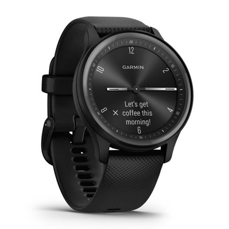 Garmin Vivomove Sport Black Case and Silicone Band with Slate Accents Watch Best Price in AbuDhabi