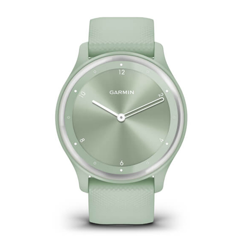 Garmin Vivomove Sport Cool Mint Case and Silicone Band with Silver Accents Watch Best Price in Dubai