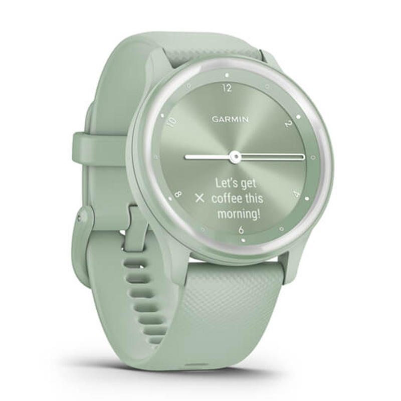 Garmin Vivomove Sport Cool Mint Case and Silicone Band with Silver Accents Watch Best Price in AbuDhabi