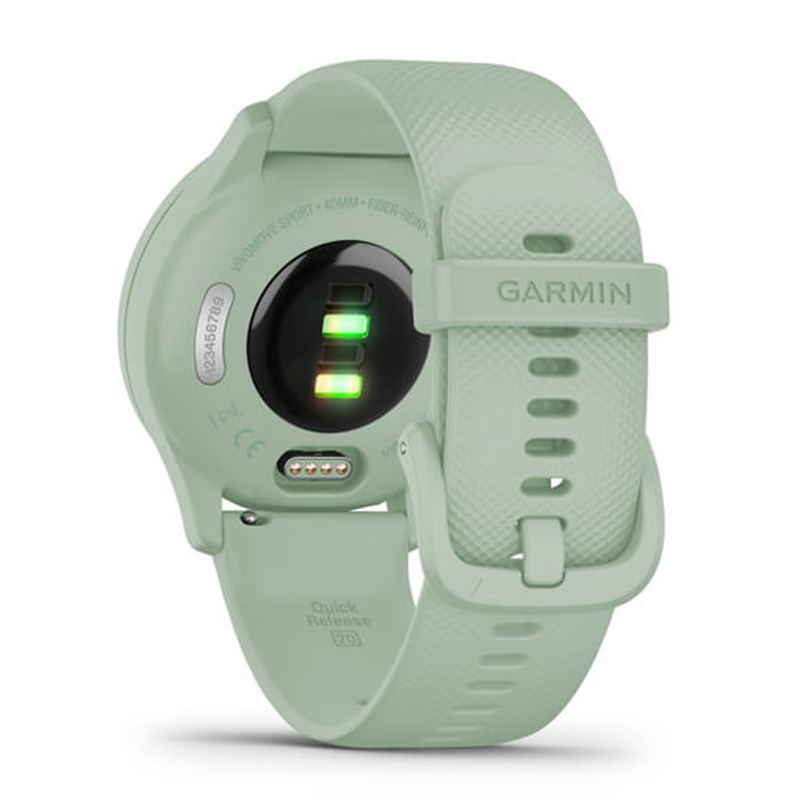 Garmin Vivomove Sport Cool Mint Case and Silicone Band with Silver Accents Watch Best Price in Sharjah