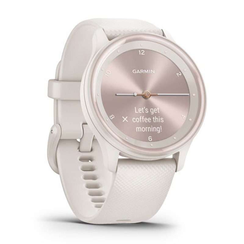 Garmin Vivomove Sport Ivory Case and Silicone Band with Peach Gold Accents Watch Best Price in AbuDhabi