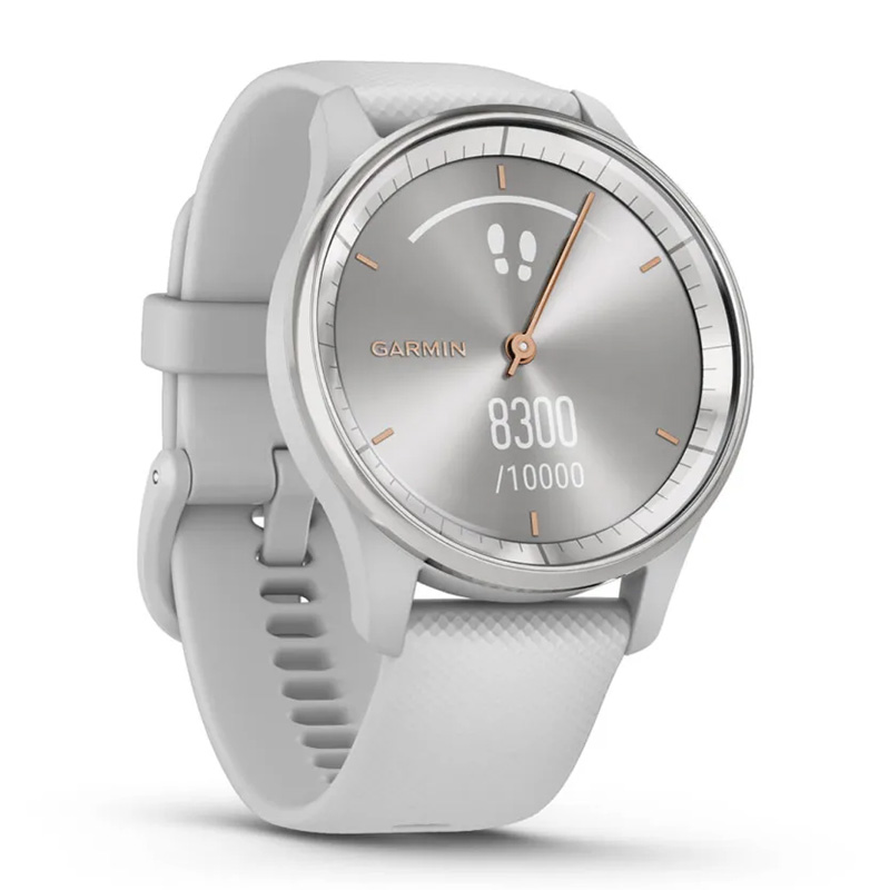 Garmin Vivomove Trend Silver Stainless Steel Bezel with Mist Grey Case and Silicone Band Best Price in Dubai