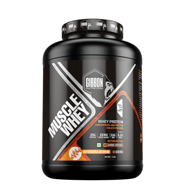 Gibbon Nutrition Muscle Whey 5 lbs - Butterscotch Icecream