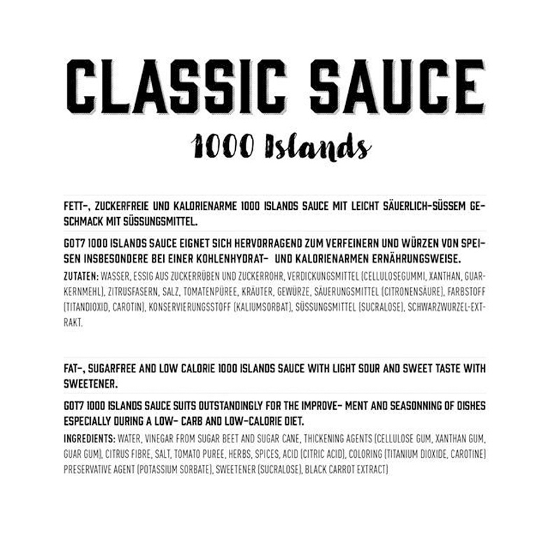 GOT7 Classic 1000 Island Sauce 350ml Best Price in Abudhabi