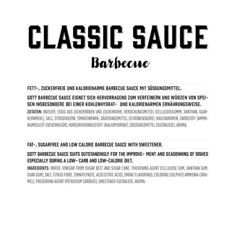 GOT7 Classic BBQ Sauce 350ml Best Price in Abudhabi