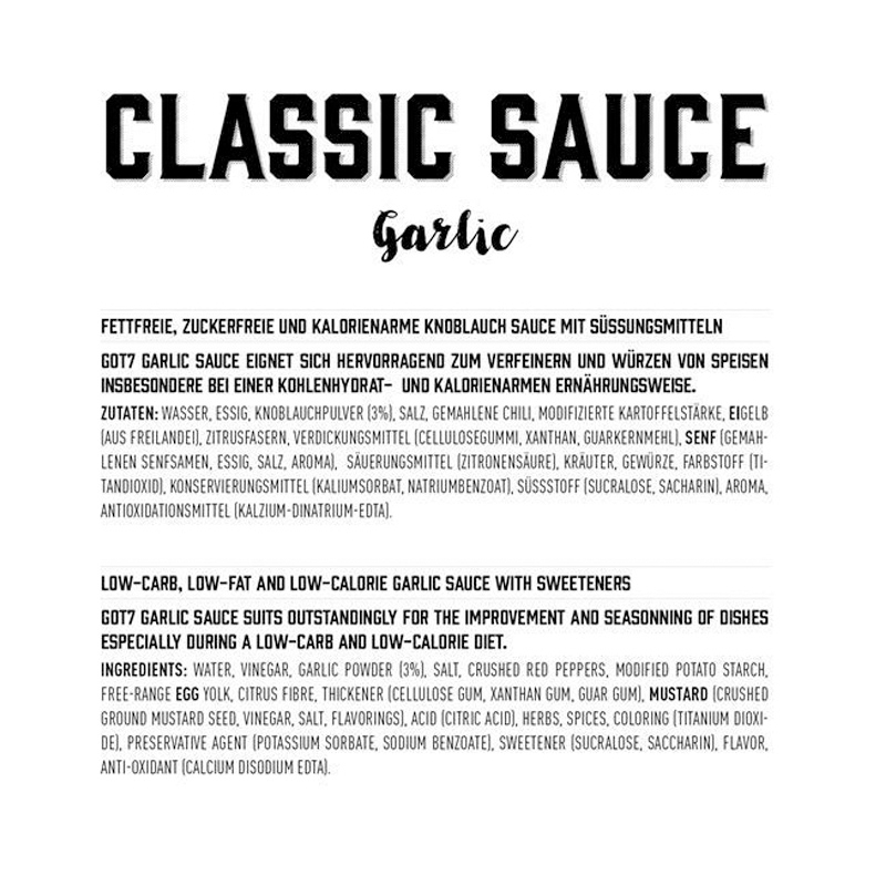 GOT7 Classic Garlic Spicy Sauce 350ml Best Price in Abudhabi