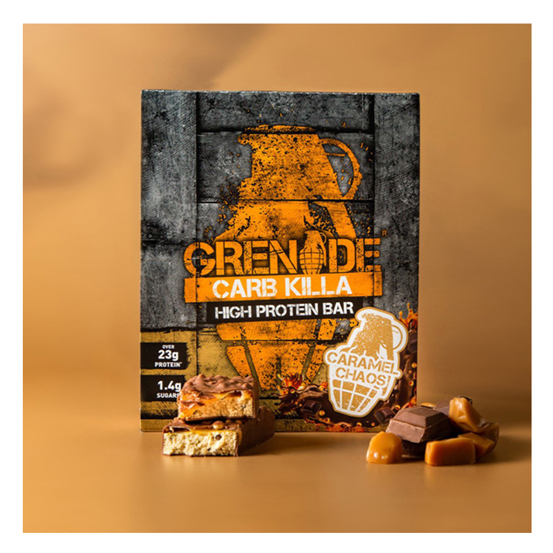 Grenade Carb Killa Box 1x12 Protein Bars Caramel Chaos Best Price in Abudhabi