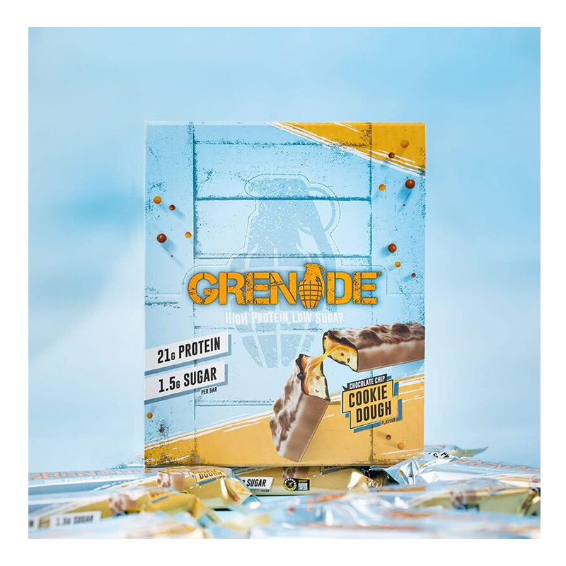 Grenade Carb Killa Box 1x12 Protein Bars Chocolate Chip Cookie Dough Best Price in Dubai