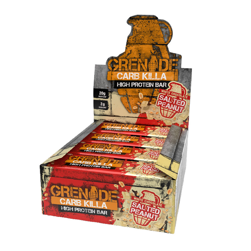 Grenade Carb Killa Box 1x12 Protein Bars Salted Peanuts Best Price in UAE