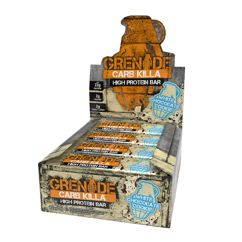 Grenade Carb Killa Box 1x12 Protein Bars White Choco Cookie