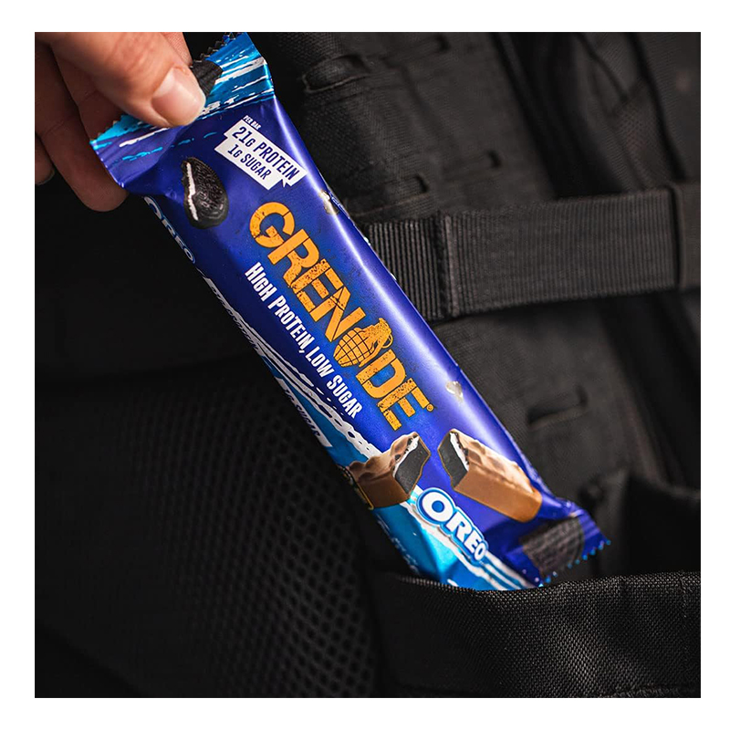 Grenade High Protein Low Sugar Bar 60 G x 12 Pcs - Oreo Chocolate Best Price in UAE