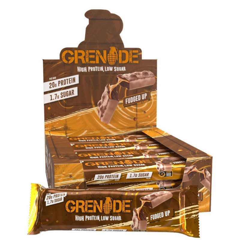 Grenade Protein Bars Fudged Up 160 G x 12 in Box - Chocolate Fudge Best Price in UAE