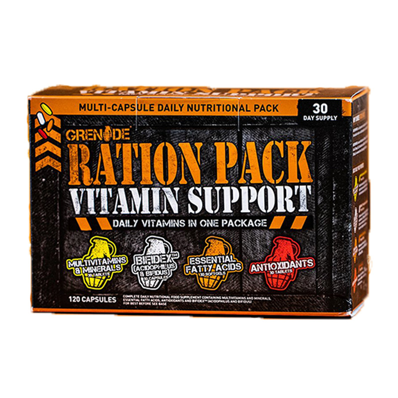 Grenade Ration Pack Vitamin Support 120 Capsules Best Price in UAE
