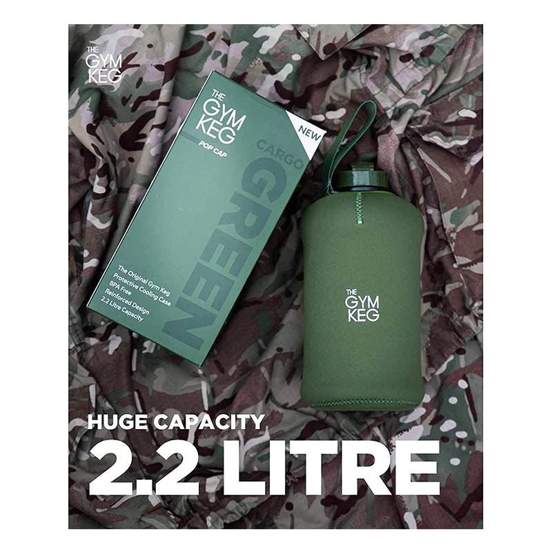 Gym Keg Sports Water Bottle Cargo Green 2.2 Litre Best Price in Sharjah