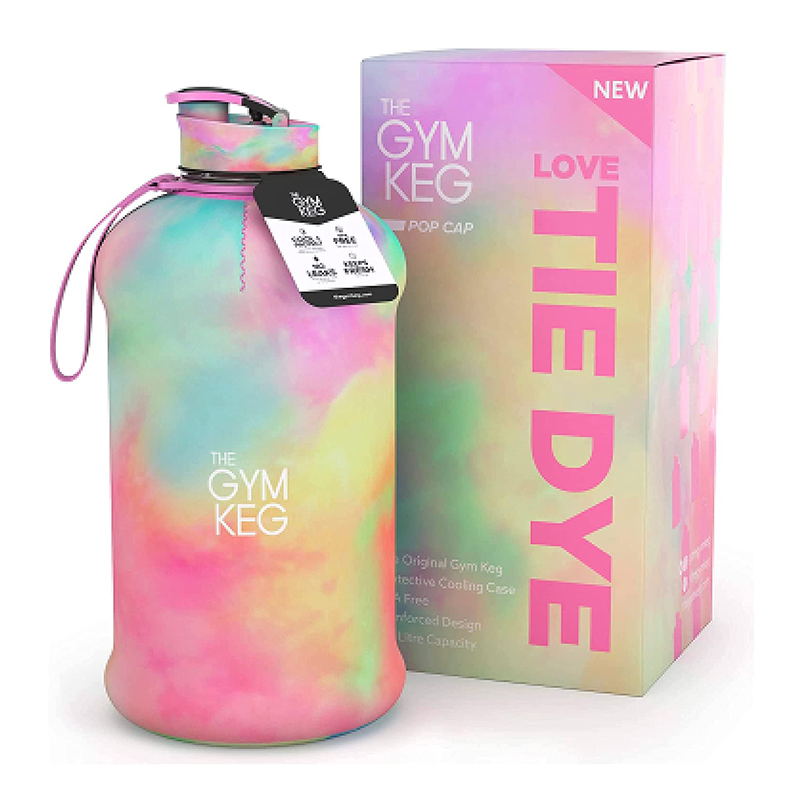Gym Keg Sports Water Bottle Love Tie Dye 2.2 Litre Best Price in UAE