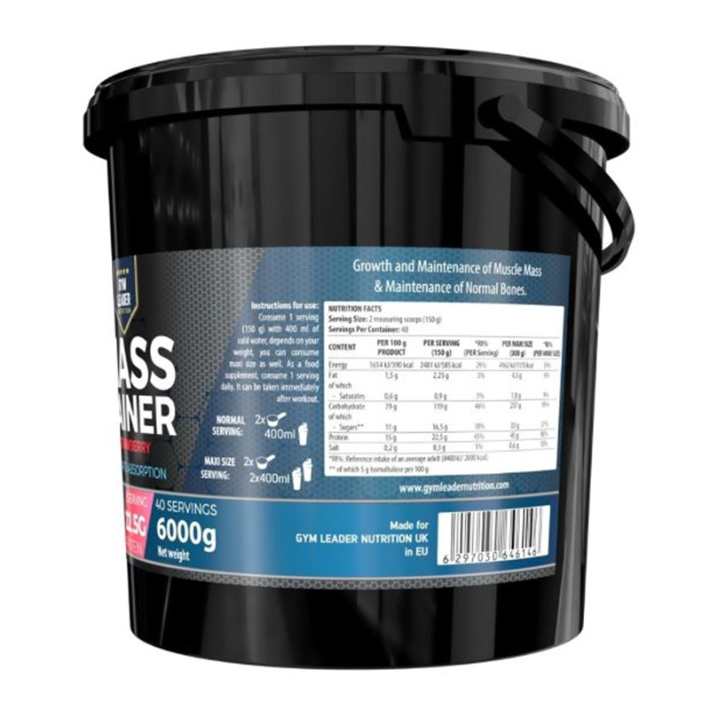 Gym Leader Mass Gainer Strawberry 40serv Best Price in Dubai