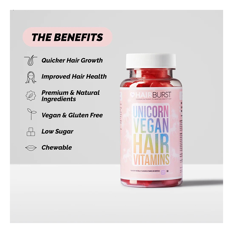 Hair Burst Unicorn Vegan Hair Vitamins 60 Capsule Best Price in Abu Dhabi