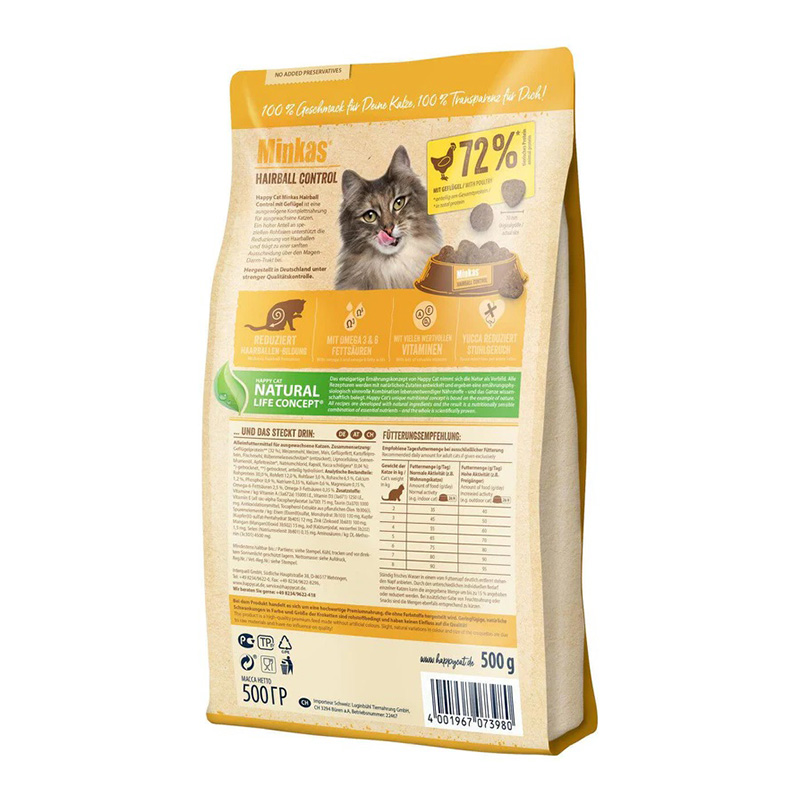 Happy Cat Minkas Hairball Control Poultry 10 Kg Best Price in UAE