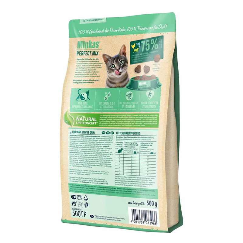 Happy Cat Minkas Perfect Mix Poultry Fish & Lamb 10 Kg Best Price in UAE