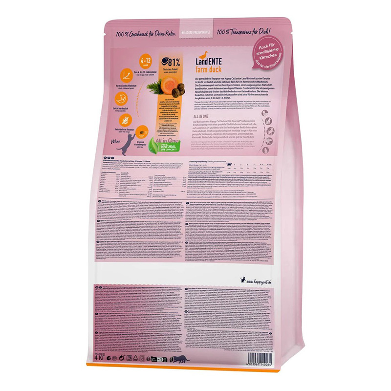 Happy Cat Young Junior Farm Duck Food 4 Kg Best Price in Abu Dhabi