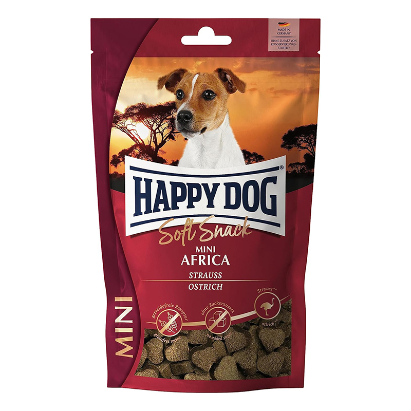 Happy Dog Soft Snack Mini Africa Ostrich 100 G