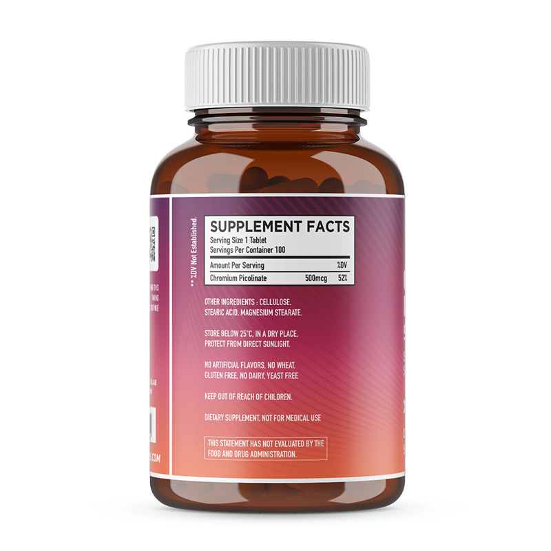 HC Nutrition Chromium Picolanate 100 Tablet Best Price in Dubai