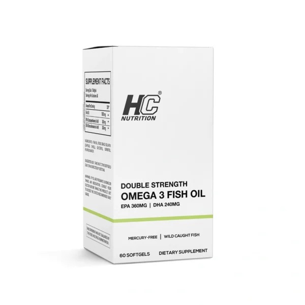 HC Nutrition Double Strength Omega 3 Fish Oil 60 Softgels Best Price in UAE