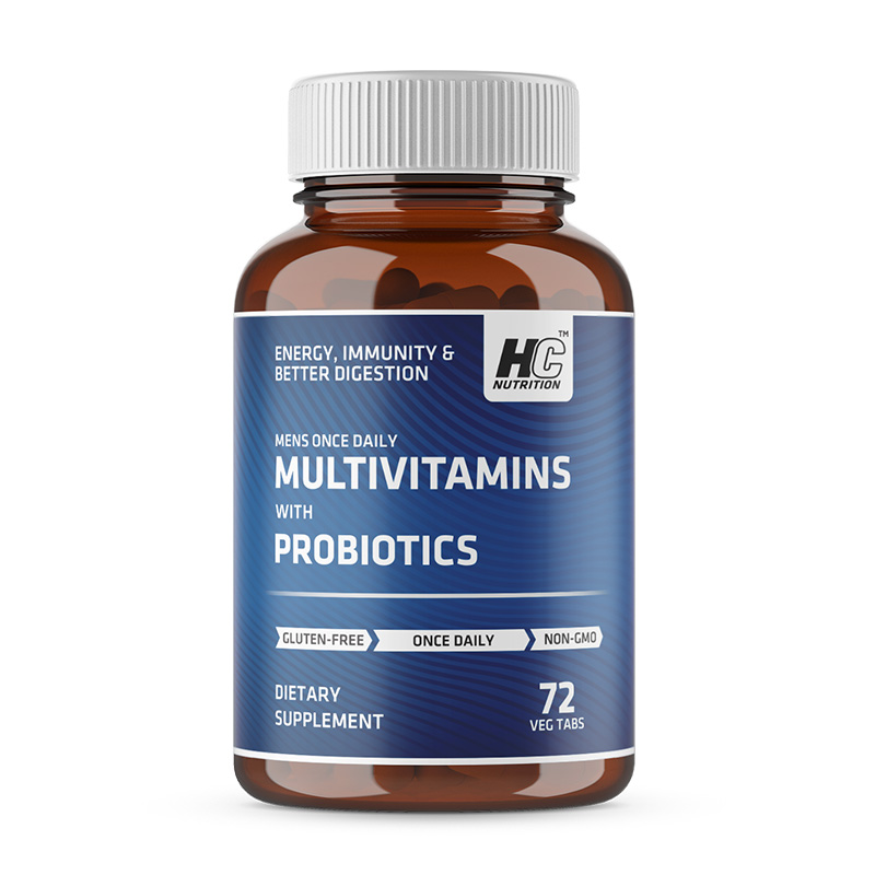 HC Nutrition Men's Once Daily Multivitamin + Probiotics + Collagen 72 tablets