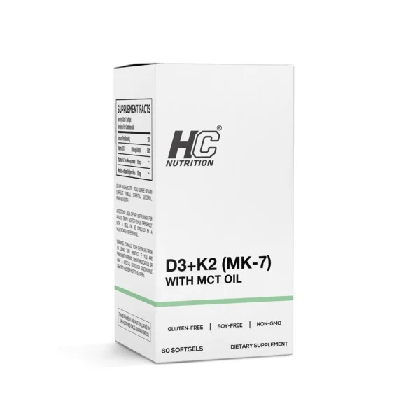 HC Nutrition Vitamin D3 + K2 60 Softgels Best Price in UAE