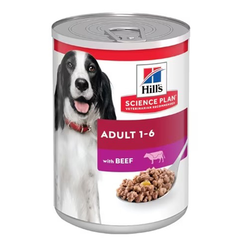 Hills Science Plan Adult Dog Wet Food With Beef 370 G