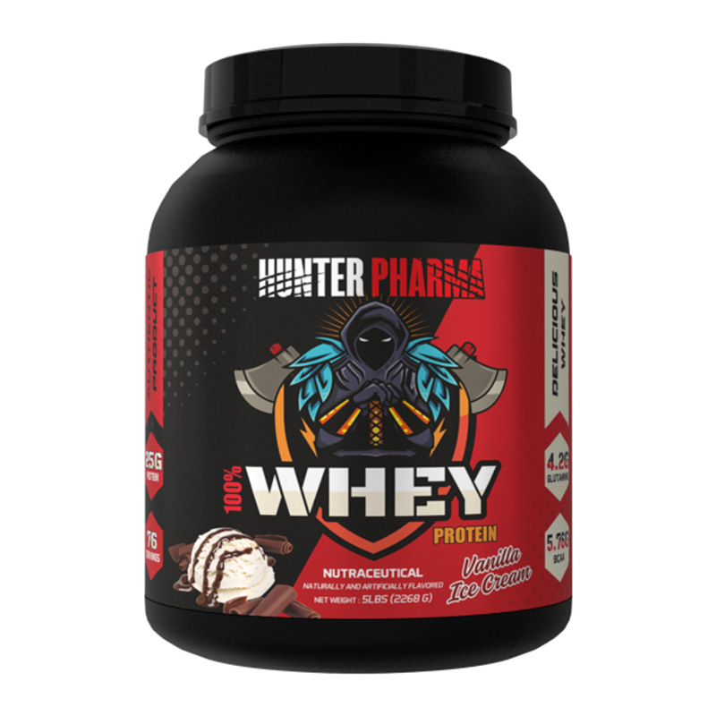 Hunter Pharma 100% Whey Protein 5 lbs - Vanilla Ice Cream Best Price in UAE