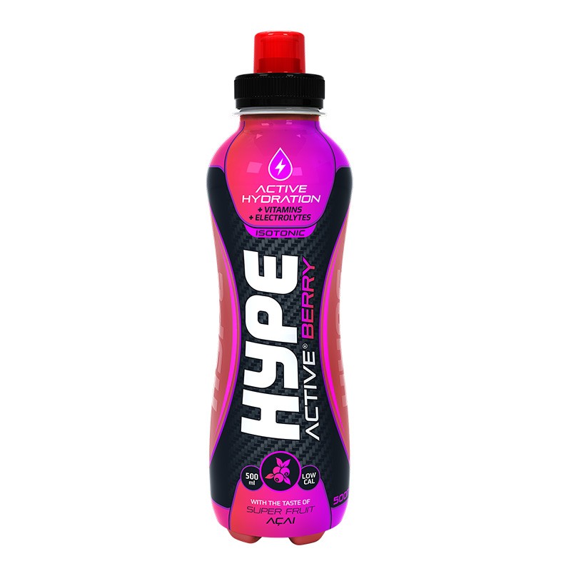 Hype Energy Sport Drink Berry ACAI Super Fruit 500mg x 12 Pcs