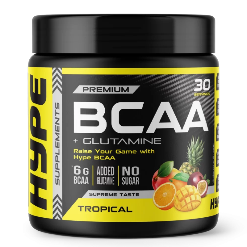 Hype Premium BCAA + Glutamine 30 Servings - Tropical