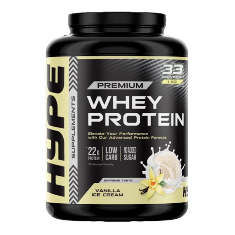 Hype Premium Whey Protein 1Kg - Vanilla Ice Cream