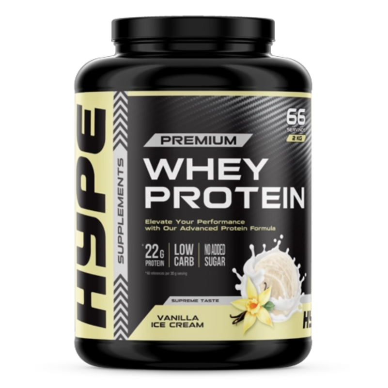 Hype Premium Whey Protein 2Kg - Vanilla Ice Cream