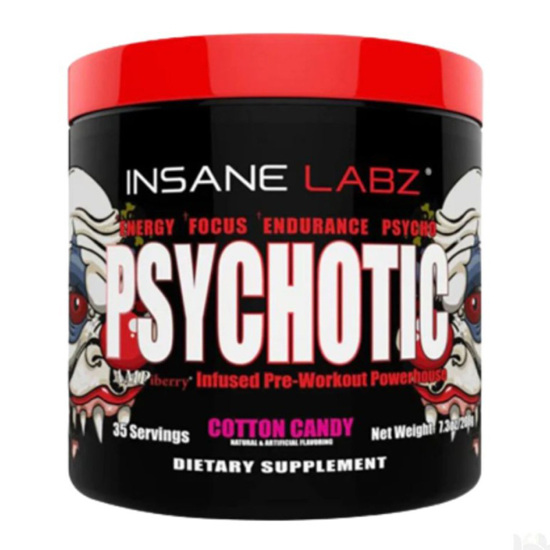 Insane Labz Psychotic Red 35 Servings - Cotton Candy