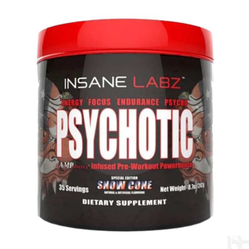Insane Labz Psychotic Red 35 Servings - Snow Cone