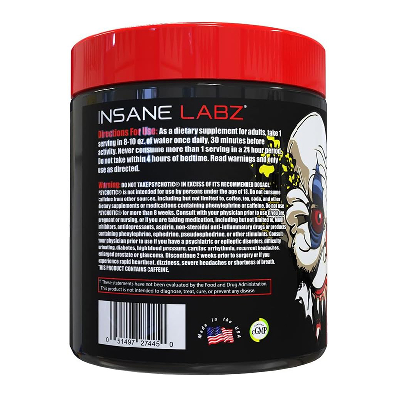 Insane Labz Psychotic Red 60 Servings - Fruit Punch Best Price in Abu Dhabi