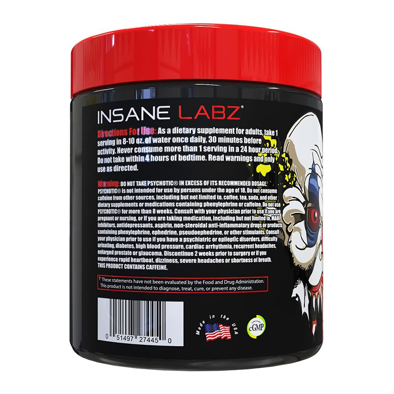 Insane Labz Psychotic Red 60 Servings - Grape Best Price in Abu Dhabi