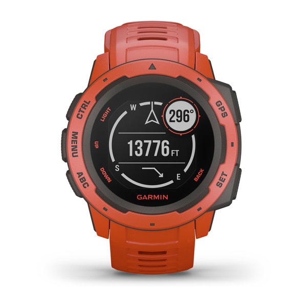 Garmin Instinct Outdoor GPS Watch Flame Red 010-02064-02