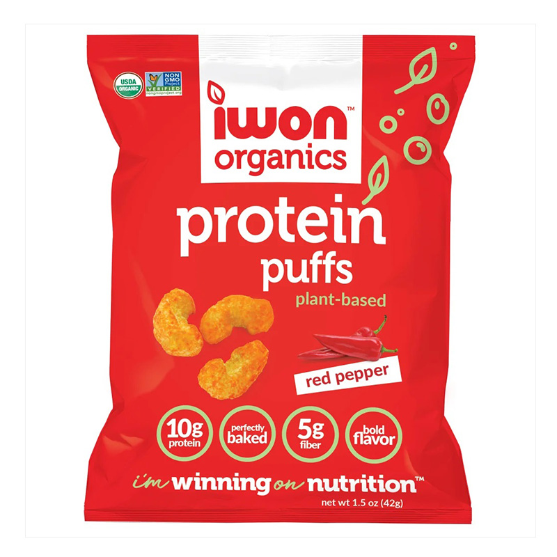 IWON Organics Protein Puff Red Pepper 42 g