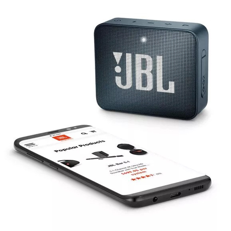 JBL GO2 Mini Portable Waterproof Speaker - Navy Best Price in Sharjah