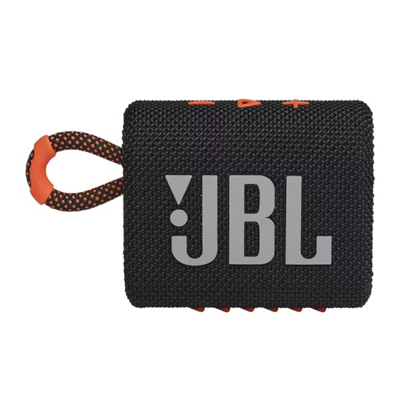 JBL GO3 Portable Waterproof Speaker - Black/Orange Best Price in Abu Dhabi