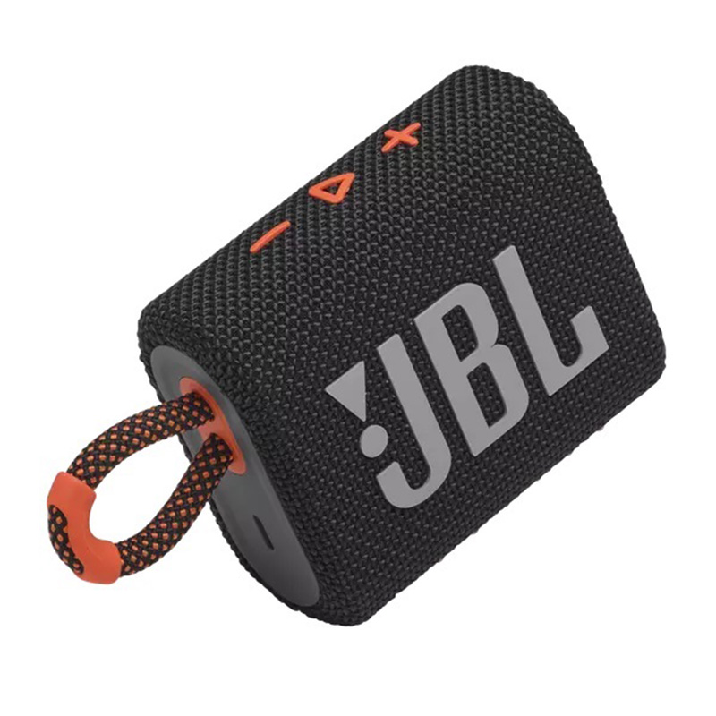 JBL GO3 Portable Waterproof Speaker - Black/Orange Best Price in Sharjah