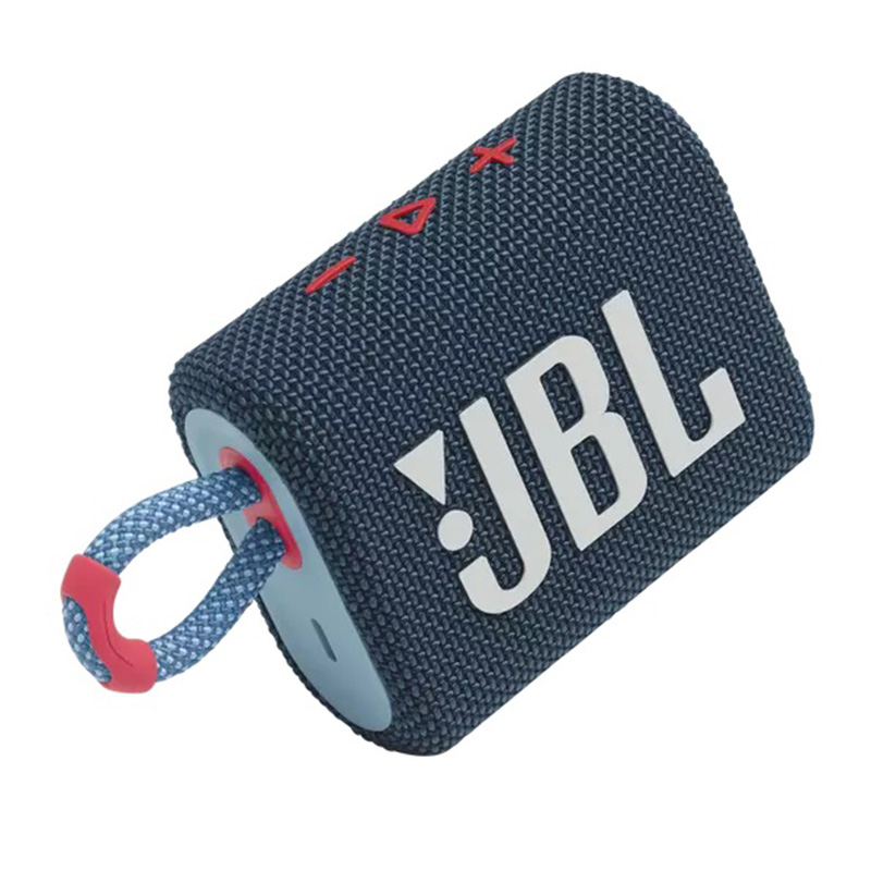 JBL GO3 Portable Waterproof Speaker - Blue / Pink Rose Best Price in Sharjah