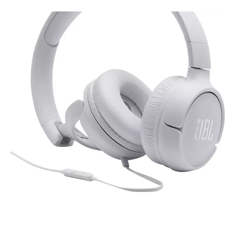 JBL T500 Wired On Ear Headphone - White Best Price in Sharjah