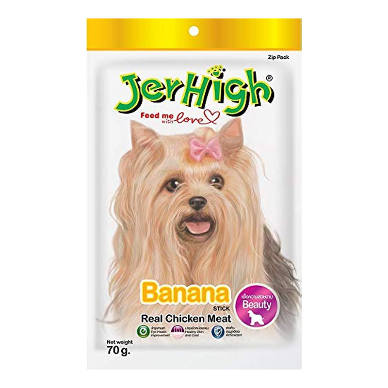 Jerhigh Real Chicken Banana Stick 60 G