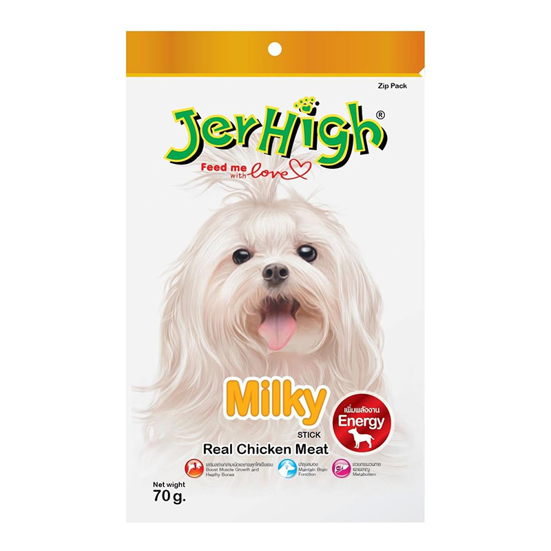 Jerhigh Real Chicken Milky Stick 60 G