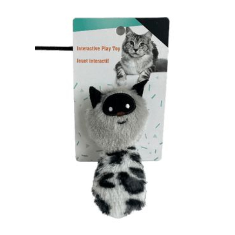 JW Cataction Plush Catnip Racoon Cat Toy